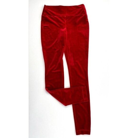 INC Pull-On Skinny Pants 0 XS Red Soft Velvet - Picture 2 of 6